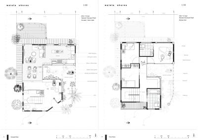 Floor plans 1:50 of houses units